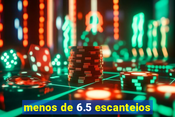 menos de 6.5 escanteios